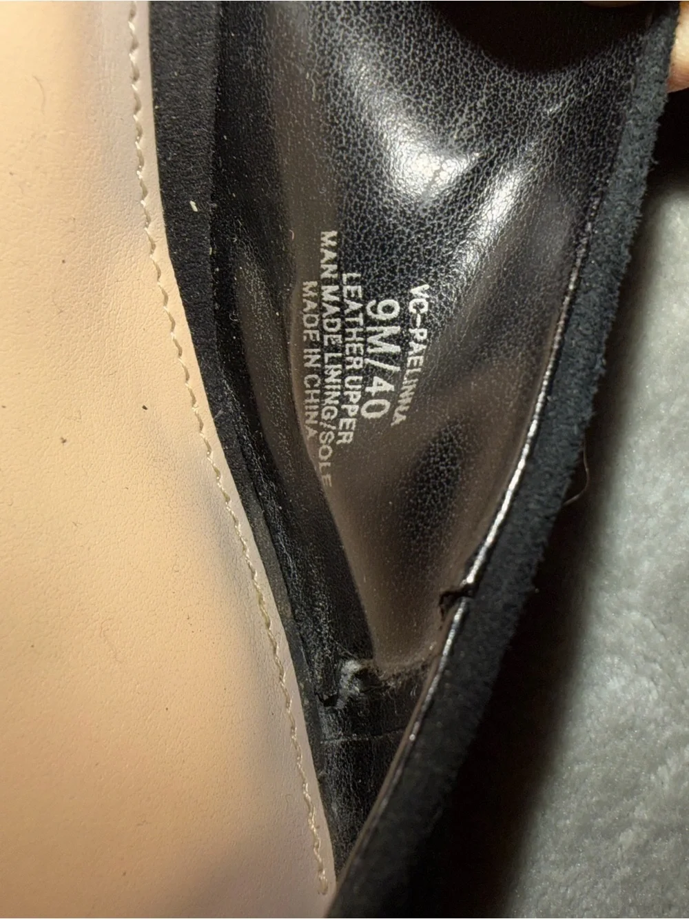 Vince Camuto Black Suede Paelinna Slingback Peep Toe Cone Heels Size 9